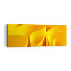 Schilderen op canvas - Als de golven van de zon - 90x30 cm