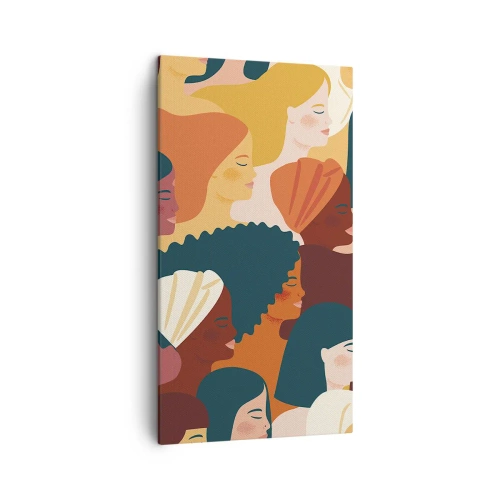 Schilderen op canvas - Alleen vrouwelijkheid - 45x80 cm