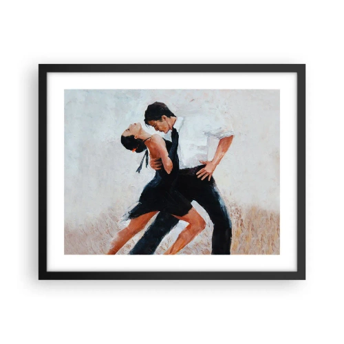 Poster in een zwarte lijst - Tango van mijn dromen - 50x40 cm