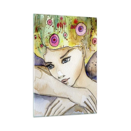 Schilderen op glas - Vlinderprinses - 80x120 cm