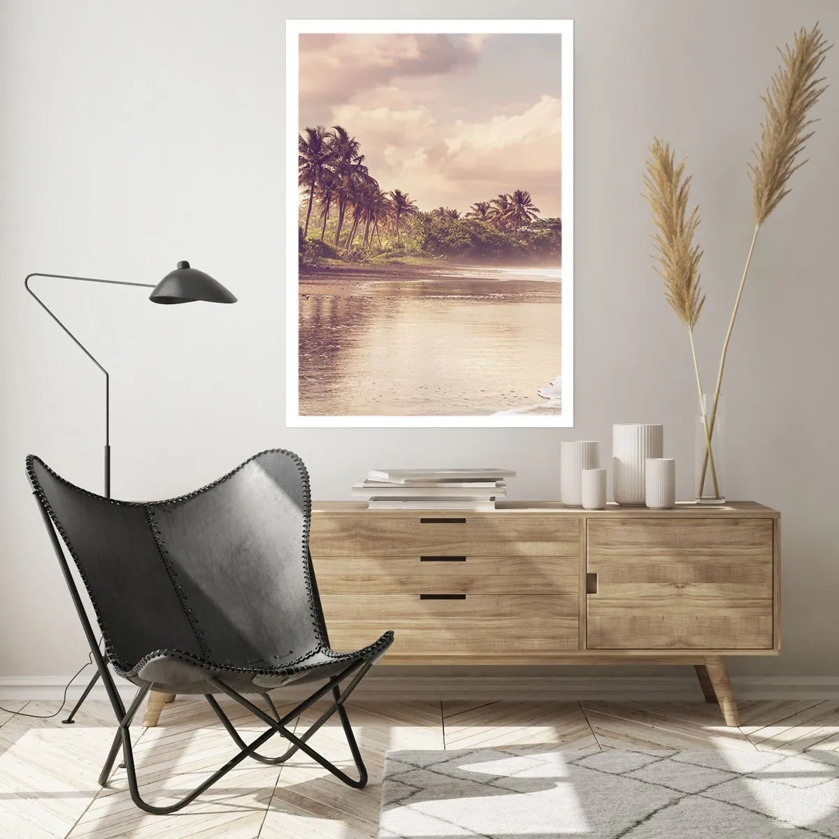 Poster - De streling van de golven - 50x70 cm