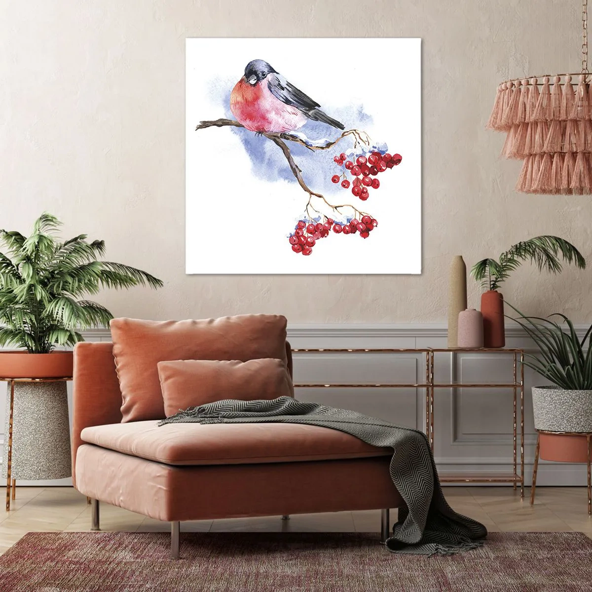 Schilderen op canvas - Winter in kleur - 60x60 cm