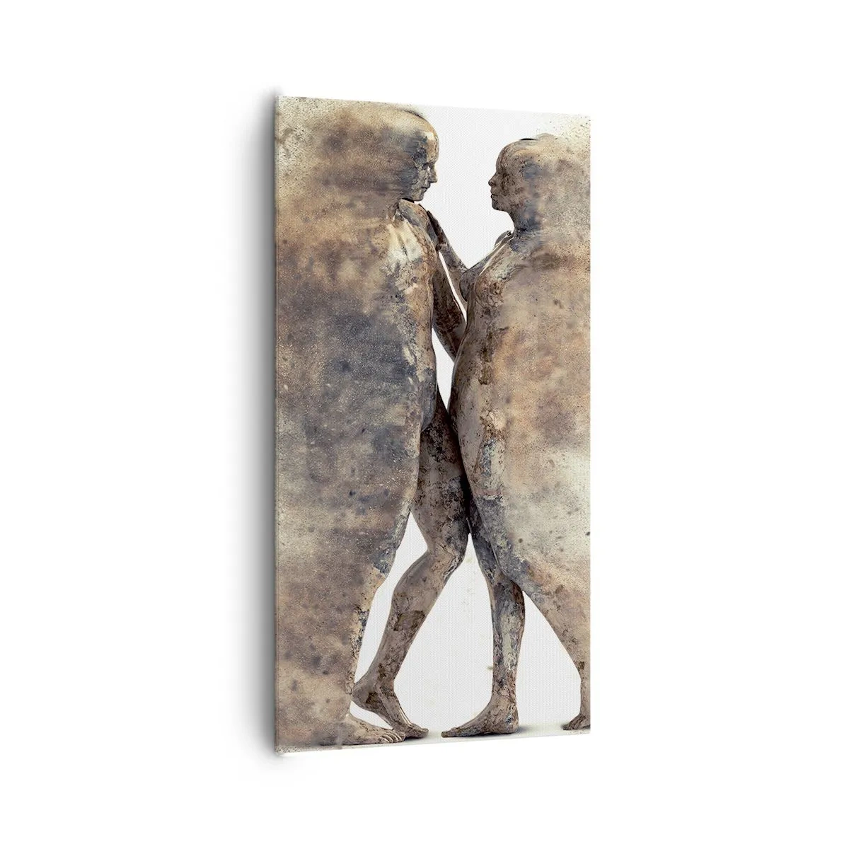 Schilderen op canvas - Ze verrezen uit het stof tot liefde - 65x120 cm