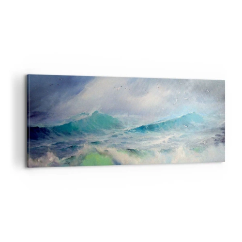 Schilderen op canvas - 'De wervelwind huilde van triomf...' - 100x40 cm