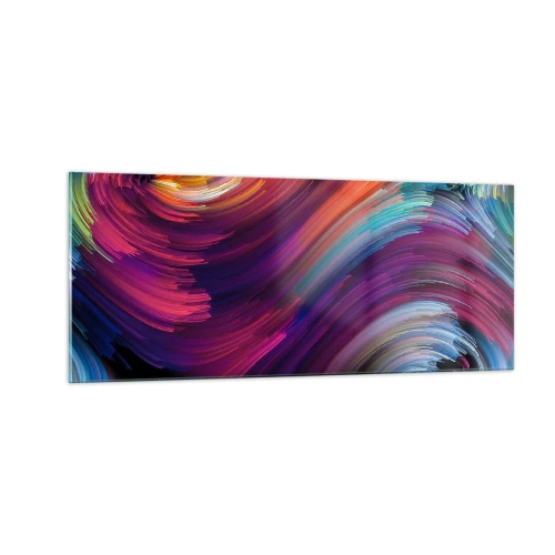 Schilderen op glas - Het begin van een nieuwe wereld - 100x40 cm