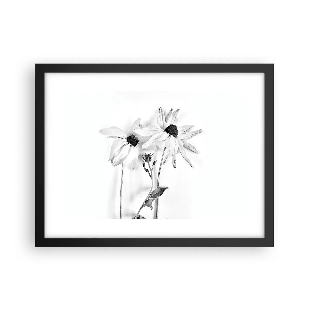 Poster in een zwarte lijst - Niemand wil alleen zijn - 40x30 cm