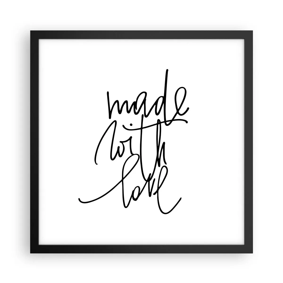 Poster in een zwarte lijst - Het beste merk - 40x40 cm