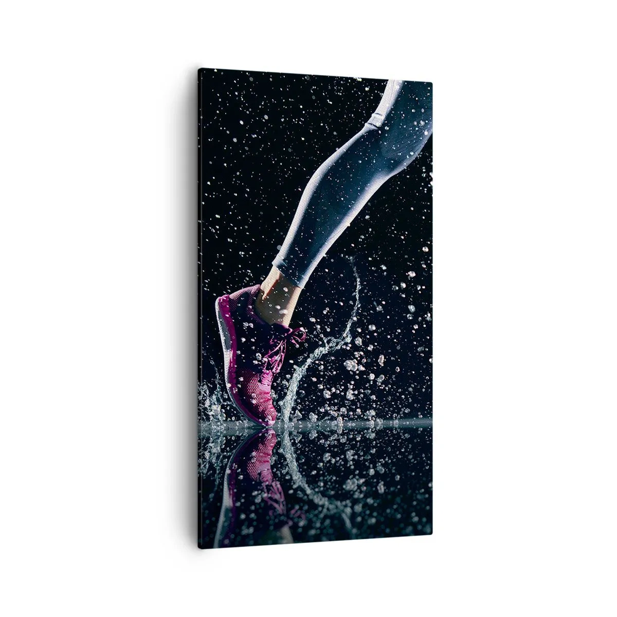 Schilderen op canvas - Hoeveel kracht in de benen - 55x100 cm