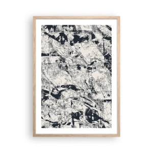 Een poster in een licht eiken lijst - Interpenetratie van tegenstellingen - 50x70 cm
