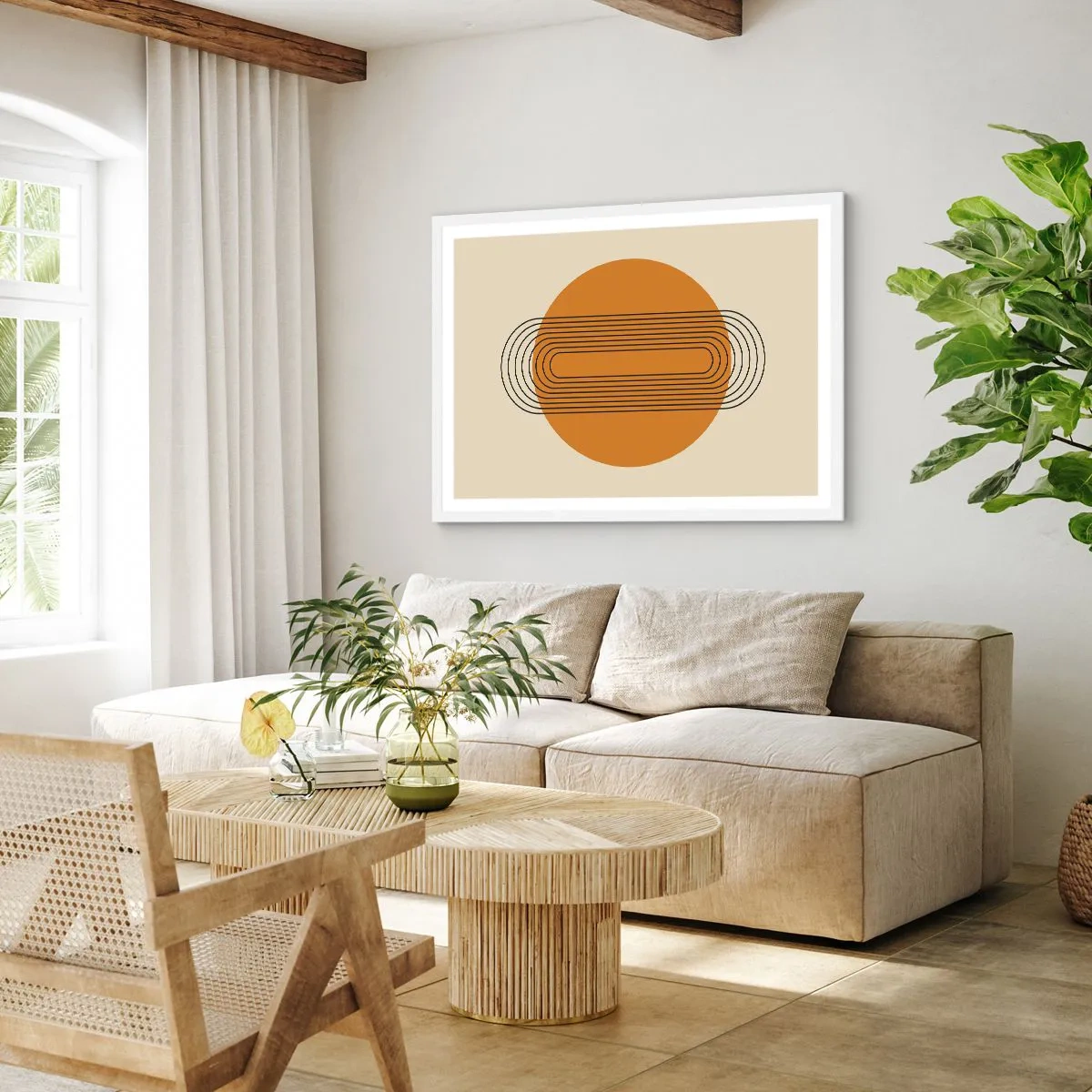 Poster in een witte lijst - Perfect plan - 40x30 cm