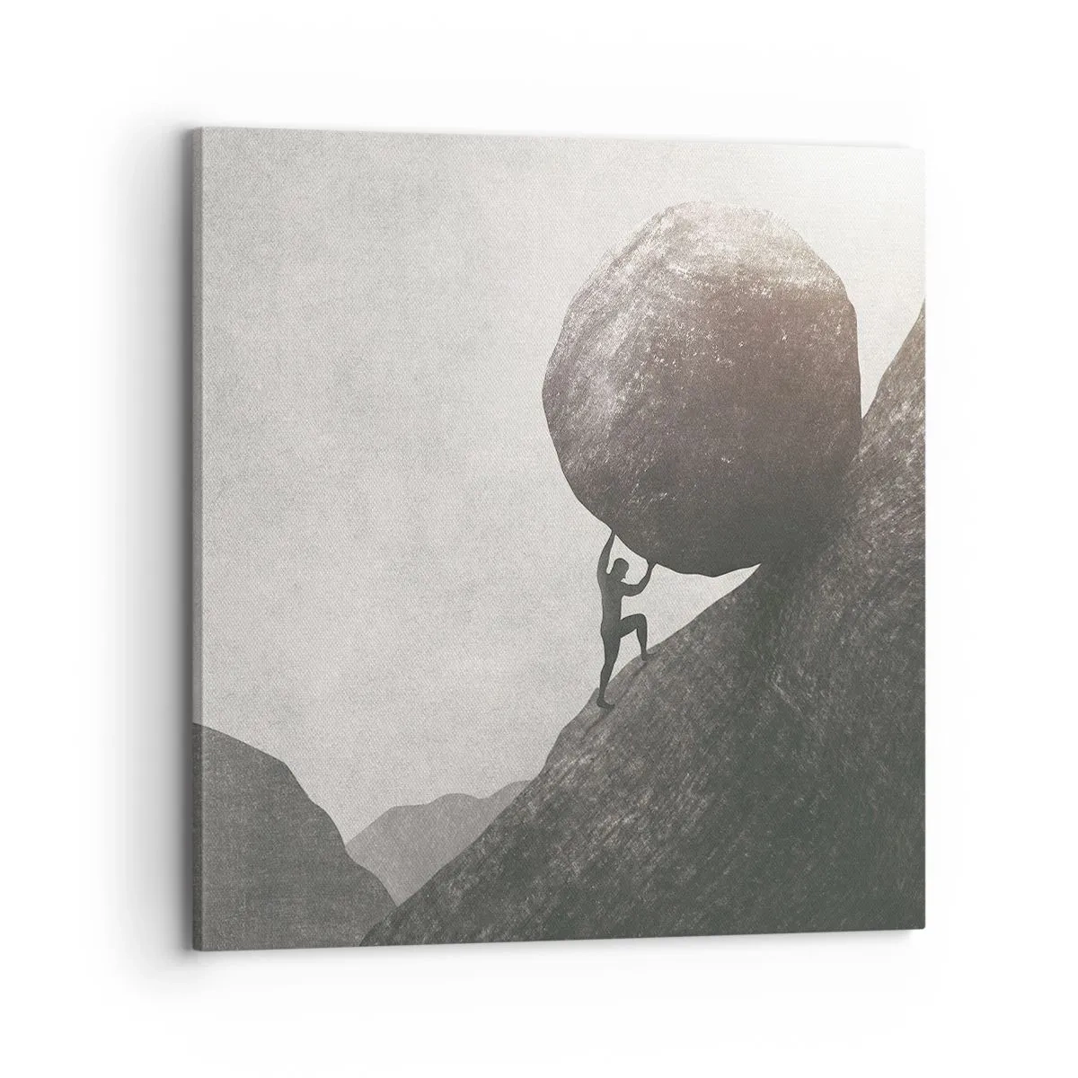 Schilderen op canvas - Ik geloof tegen alle hoop in - 70x70 cm