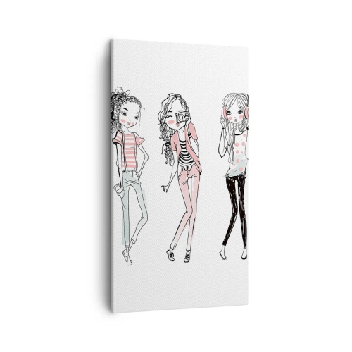 Schilderen op canvas - Het zal zijn, het zal leuk zijn - 45x80 cm