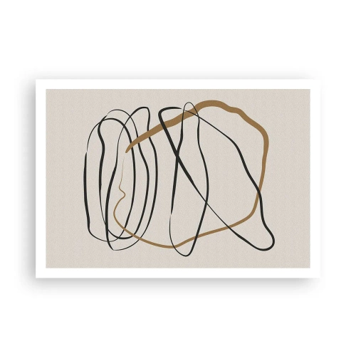 Poster - Compositie – loopdans - 100x70 cm