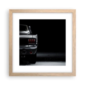 Een poster in een licht eiken lijst - De charme van de klassieker - 30x30 cm