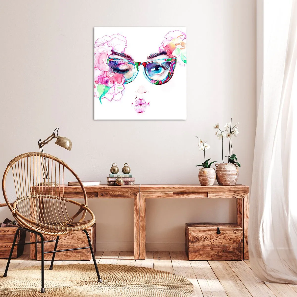 Schilderen op canvas - Een verleidelijke belofte - 60x60 cm