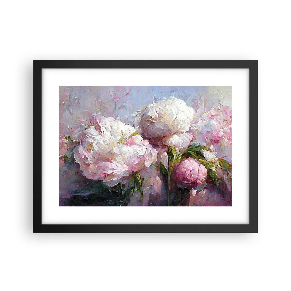 Poster in een zwarte lijst - Een boeket vol leven - 40x30 cm