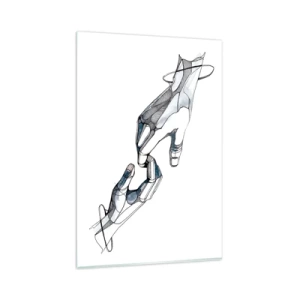 Schilderen op glas - Een goed gebaar - 80x120 cm