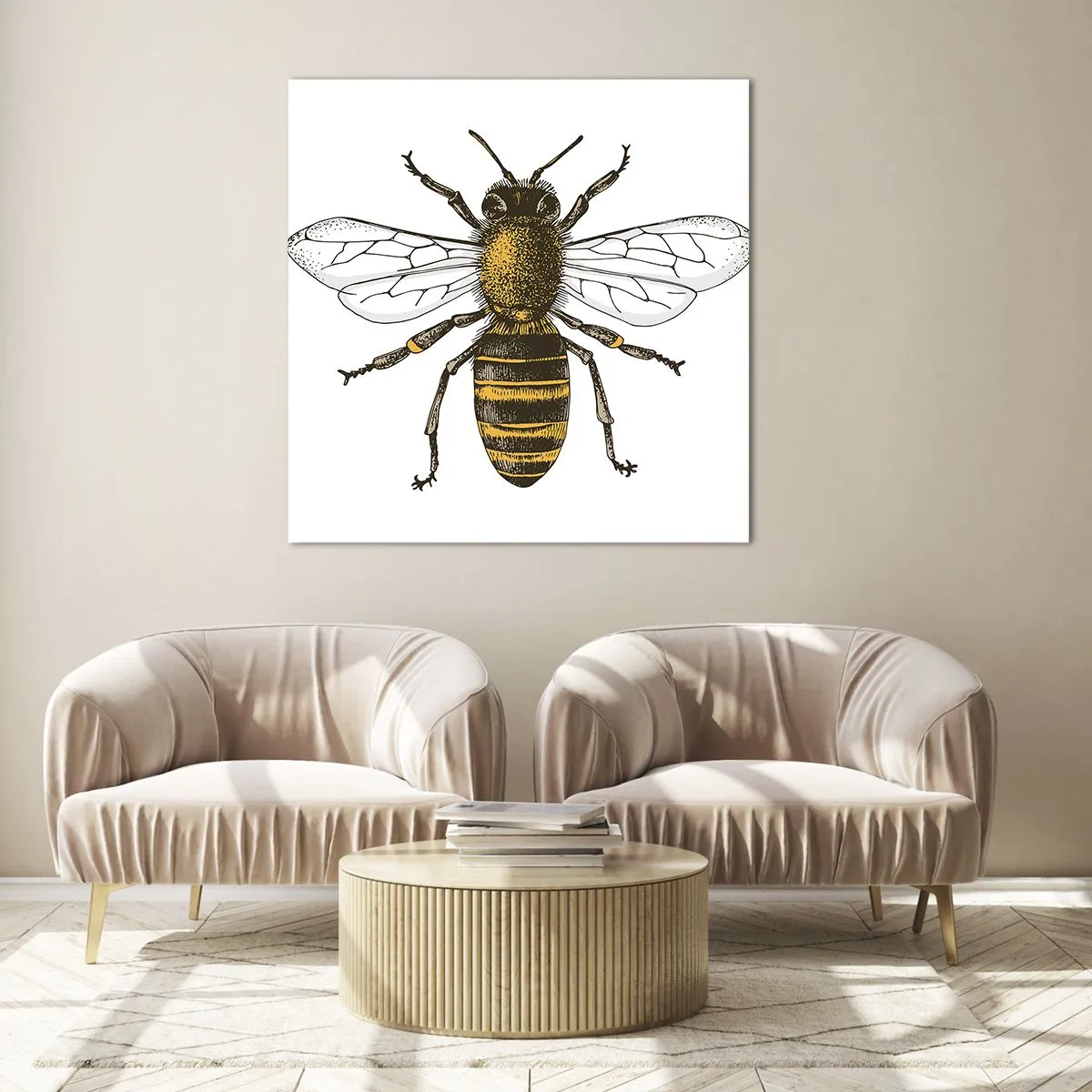 Schilderen op glas - Mooi en goed - 30x30 cm