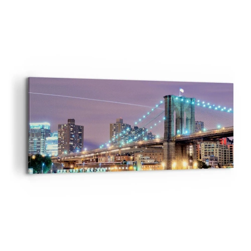Schilderen op canvas - Al vele jaren de Brooklyn Bridge - 120x50 cm