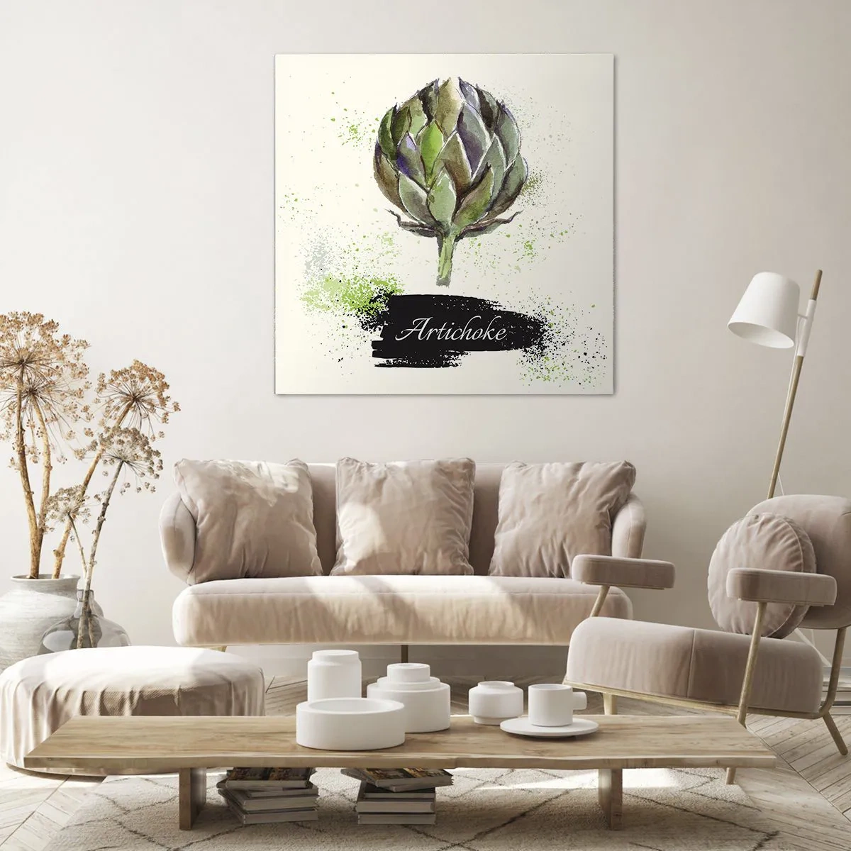 Schilderen op canvas - Eviva-groenten! - 60x60 cm