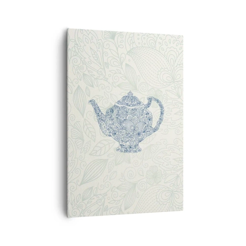 Schilderen op canvas - De charme van thee - 70x100 cm
