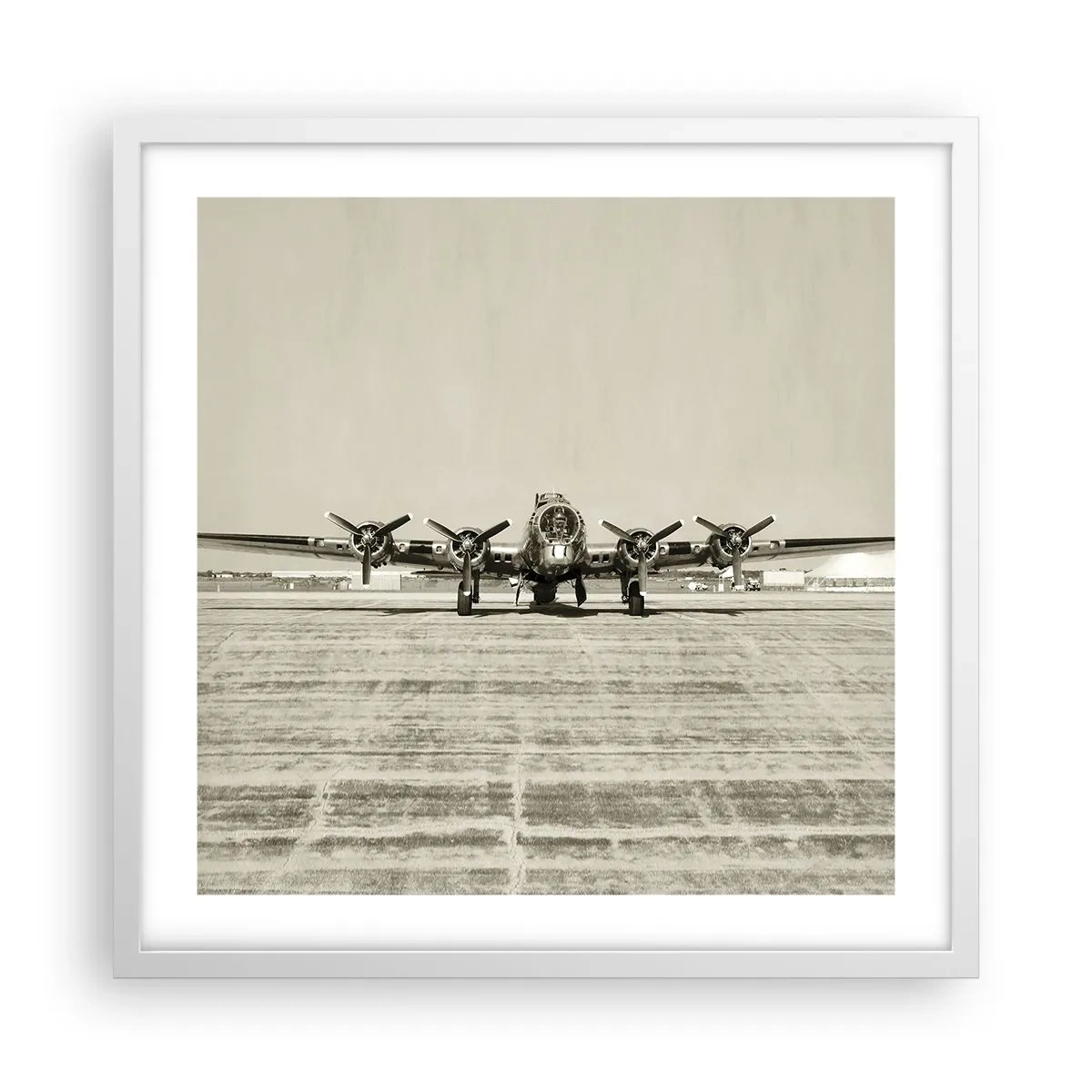 Poster in een witte lijst - Zoals altijd klaar - 50x50 cm