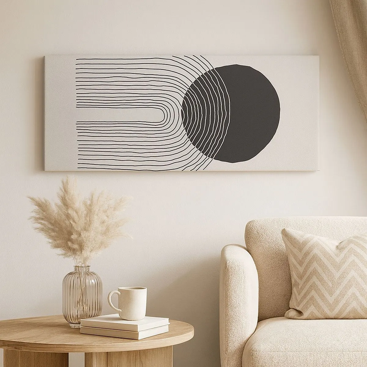 Schilderen op canvas - Bibberen en vertrouwen - 100x40 cm