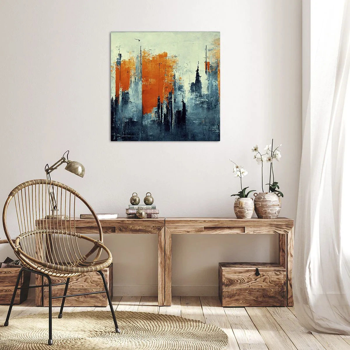 Schilderen op canvas - Modern landschap - 30x30 cm