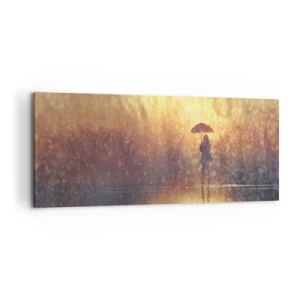 Schilderen op canvas - Ik voel dat iemand naar me kijkt - 100x40 cm