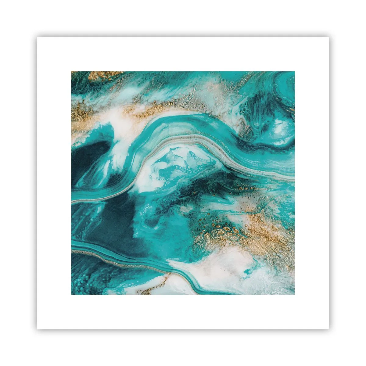 Poster - De rivier van goud - 30x30 cm