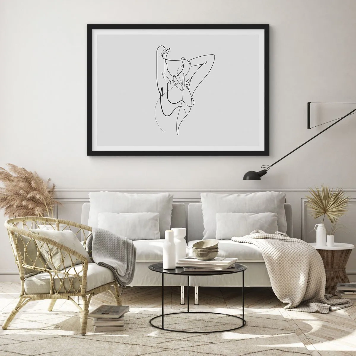 Poster in een zwarte lijst - Zoals je echt bent… - 40x30 cm