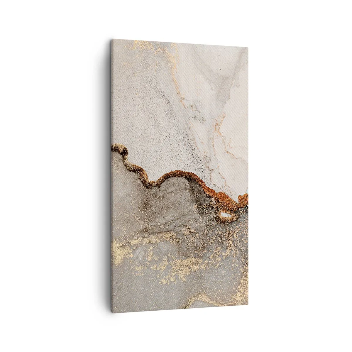 Schilderen op canvas - Op de grens van kleuren - 45x80 cm