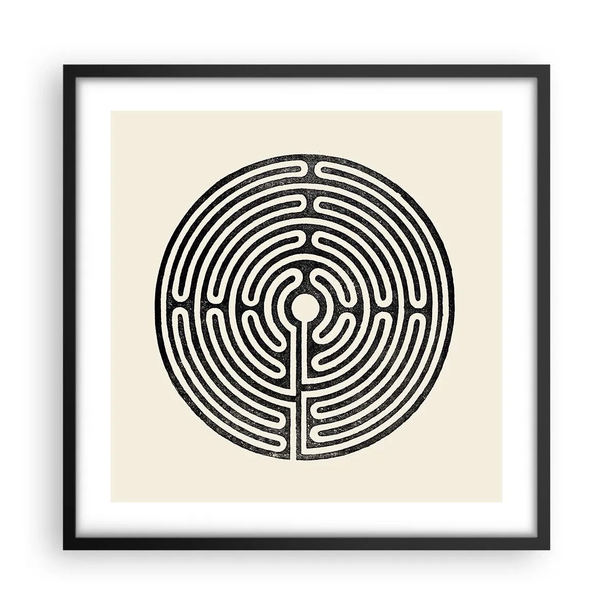 Poster in een zwarte lijst - Mysterieuze orde - 50x50 cm