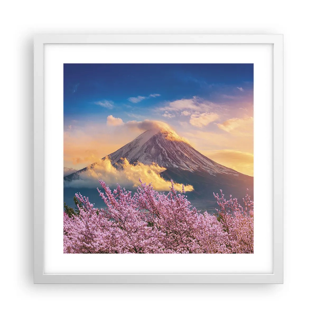 Poster in een witte lijst - Japanse heiligheid - 40x40 cm