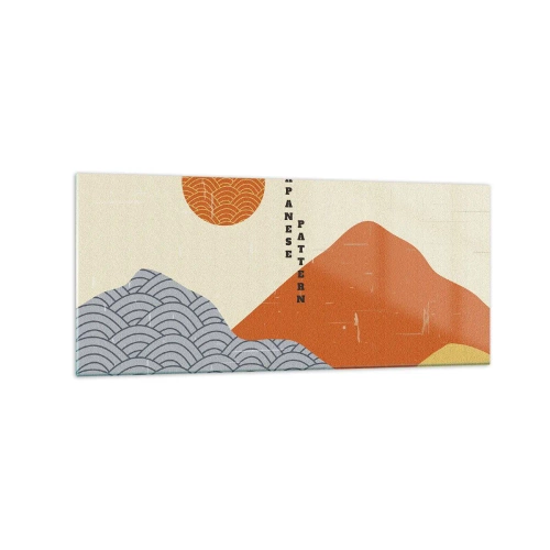 Schilderen op glas - In de Japanse spirit - 120x50 cm