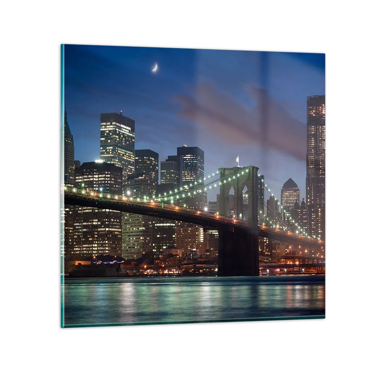 Schilderen op glas - Gloeiende nacht - 30x30 cm