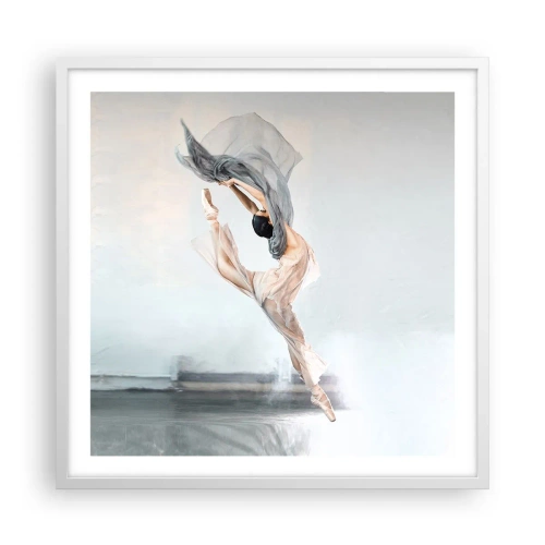 Poster in een witte lijst - In dans vervoering - 60x60 cm