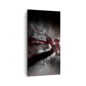 Schilderen op canvas - In de dampen van jazz - 55x100 cm