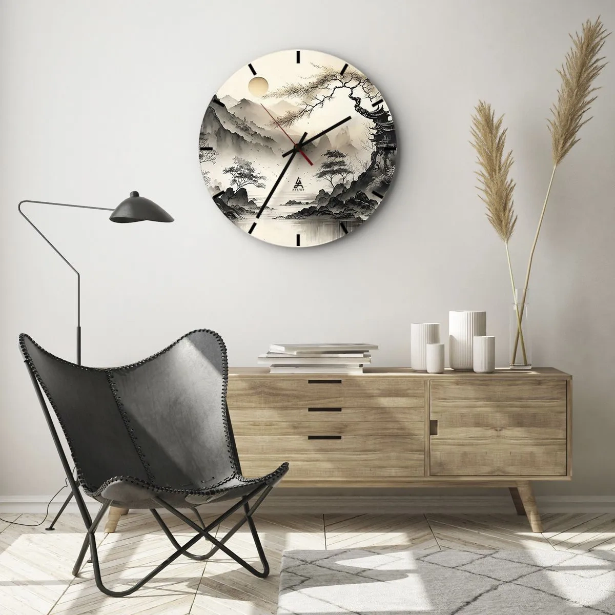 Wandklok - Klok - De unieke charme van het Oosten - 40x40 cm