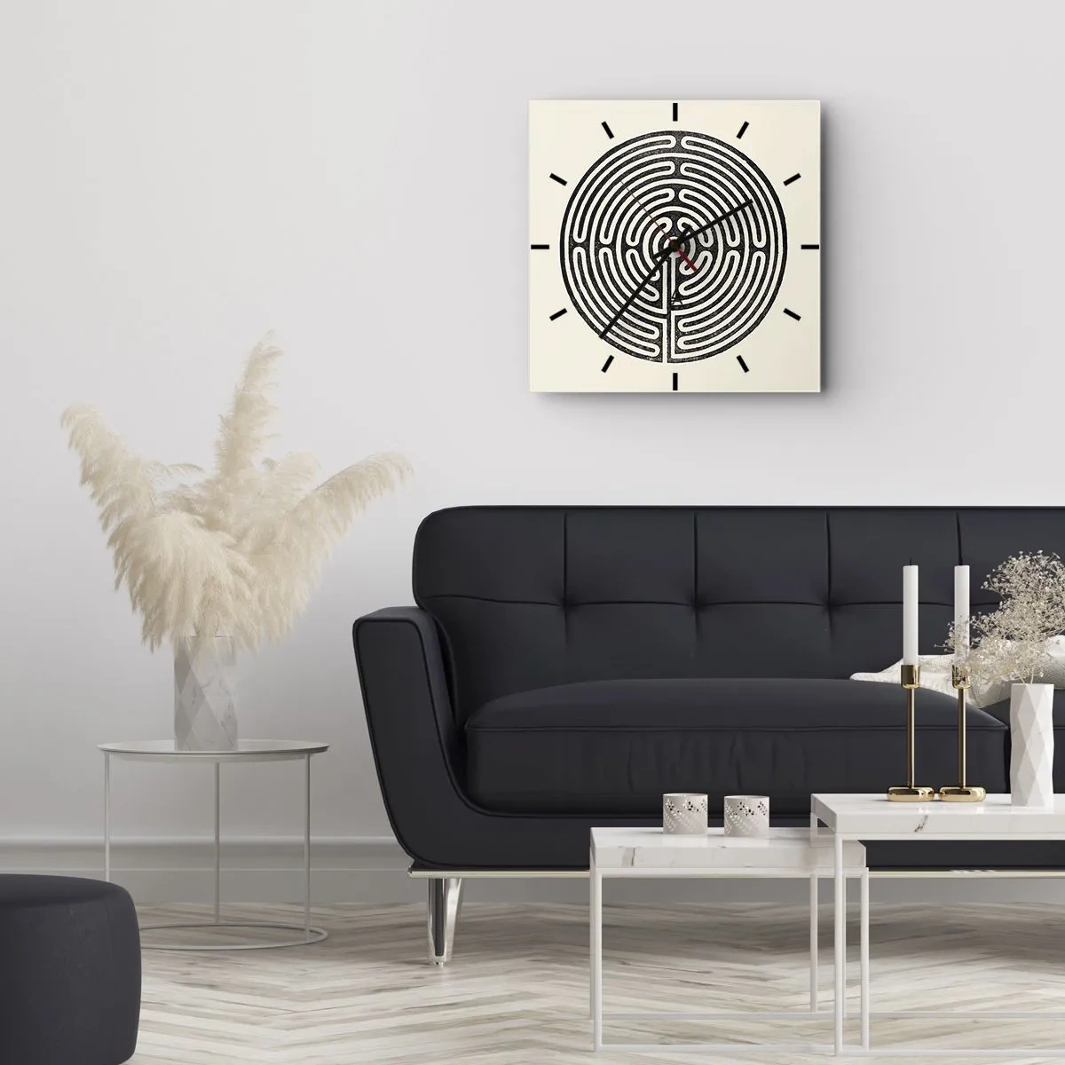Wandklok - Klok - Mysterieuze orde - 40x40 cm