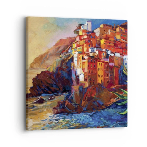 Schilderen op canvas - Italiaanse sfeer - 30x30 cm