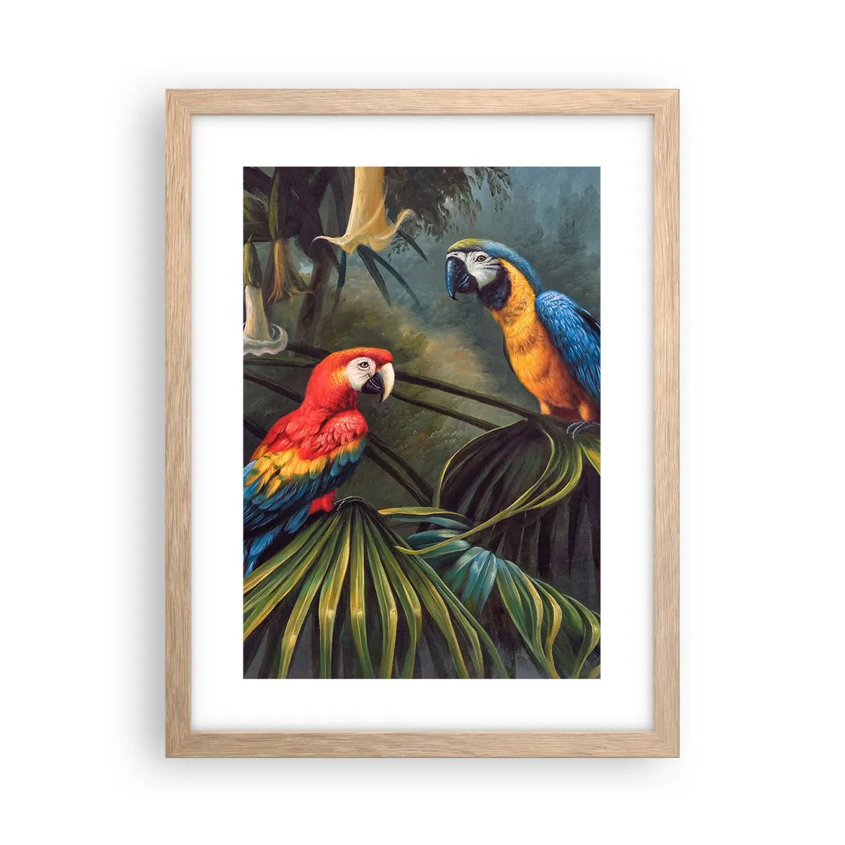 Een poster in een licht eiken lijst - Romantiek in de tropen - 30x40 cm