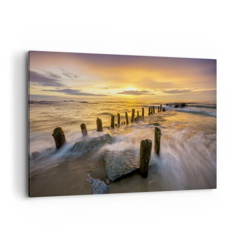 Schilderen op canvas - De rauwe schoonheid van de Oostzee - 120x80 cm
