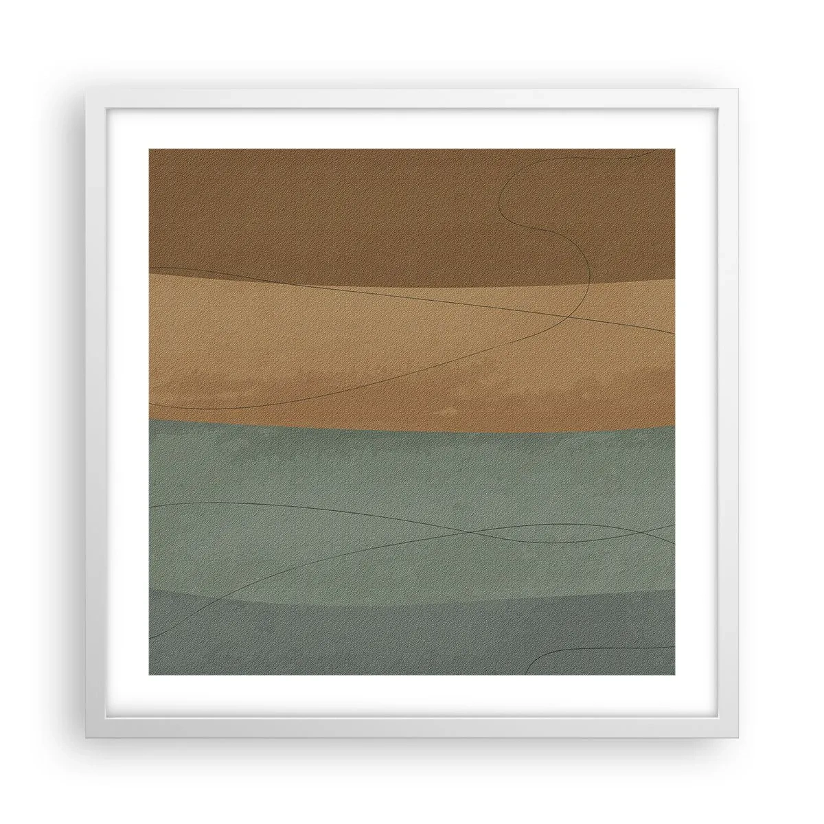 Poster in een witte lijst - Horizontale compositie - 50x50 cm