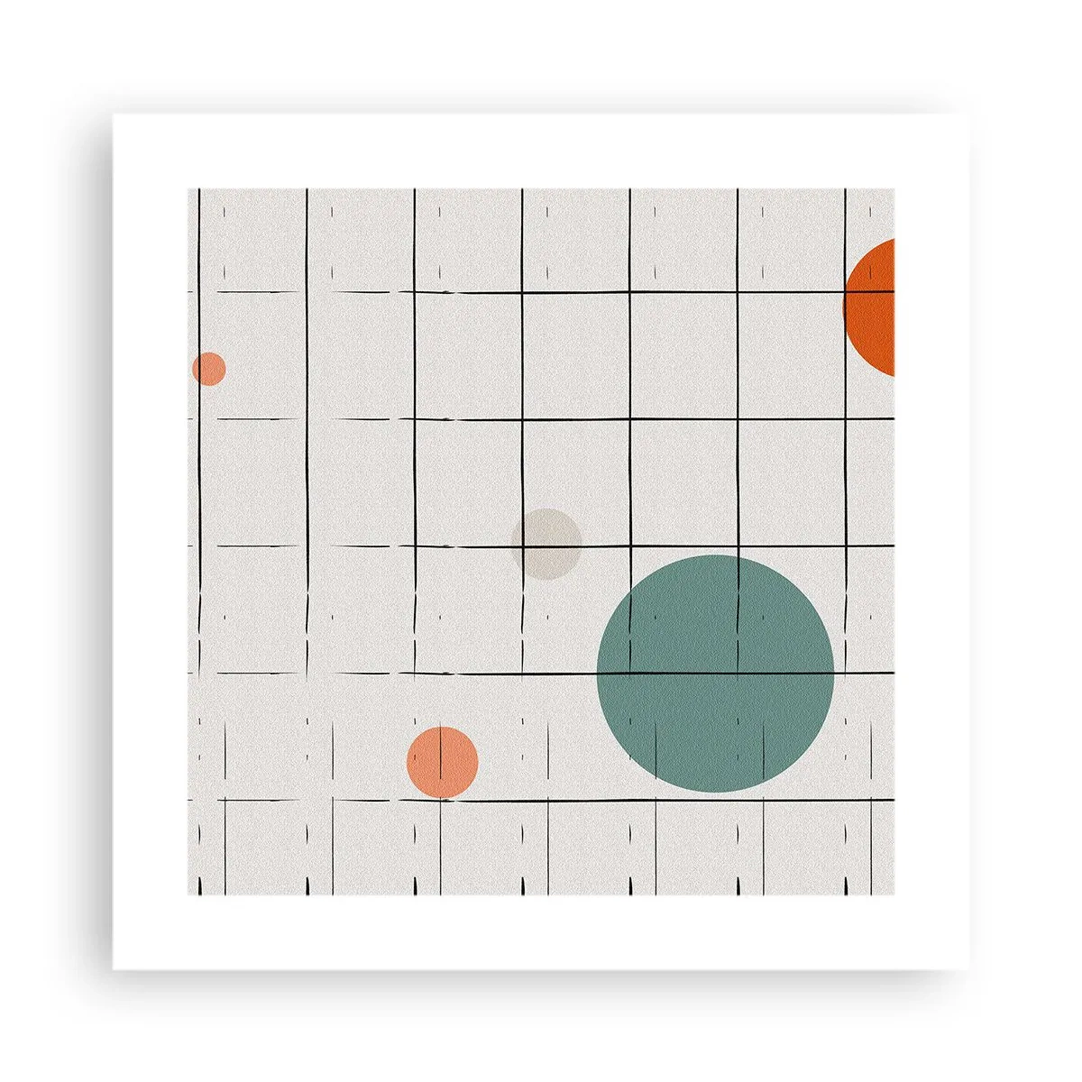 Poster - Gevangen. Wij of zij? - 40x40 cm