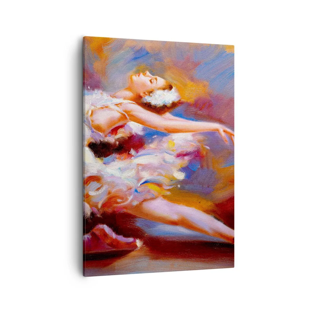 Schilderen op canvas - Zwaan gratie - 50x70 cm