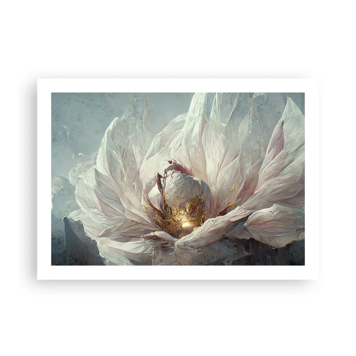 Poster - Hij bloeit eens in de honderd jaar - 70x50 cm