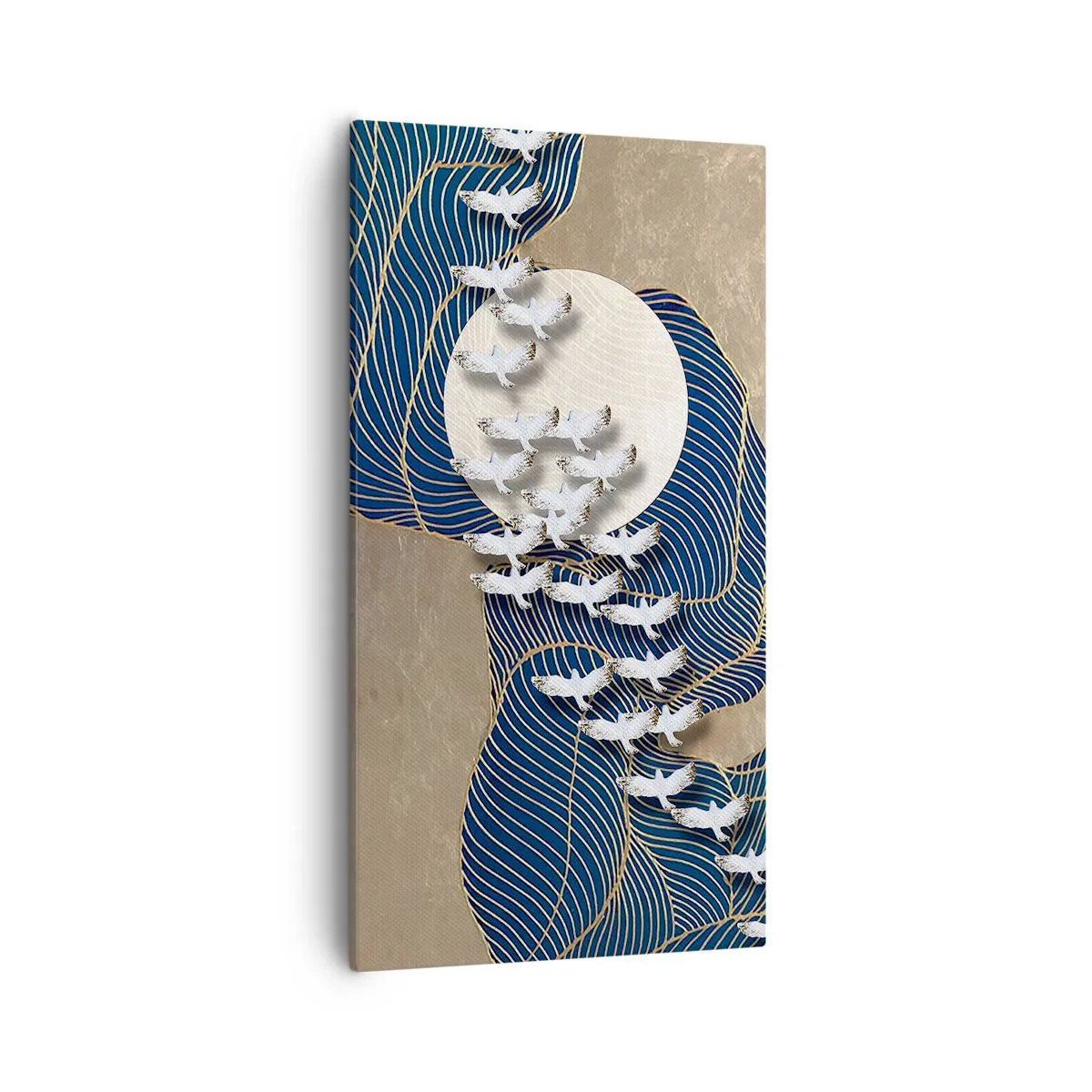 Schilderen op canvas - Vrijheid, dwalen, gemeenschap - 55x100 cm