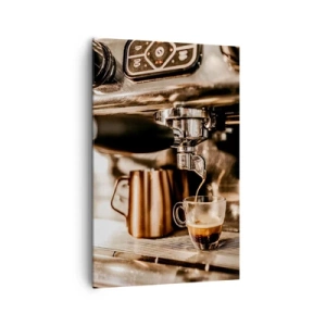 Schilderen op canvas - Koffie gloed - 80x120 cm