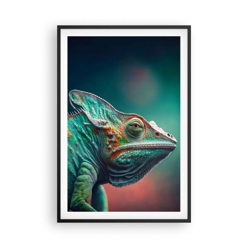 Poster in een zwarte lijst - Jij ziet mij? Niet goed… - 61x91 cm